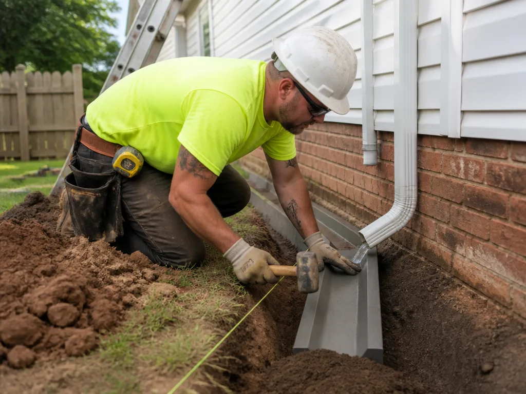 Splash Block Installation